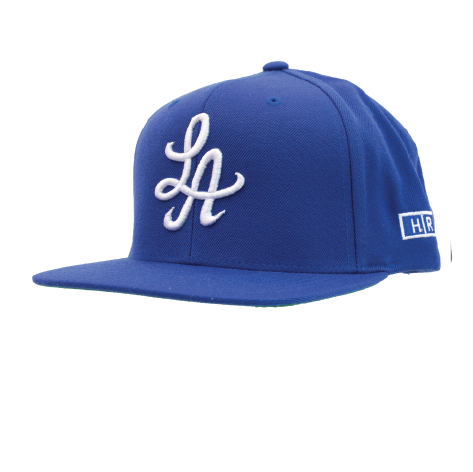 Los Angeles Dodgers New Era Fitted 59Fifty Gold Wordmark Blue